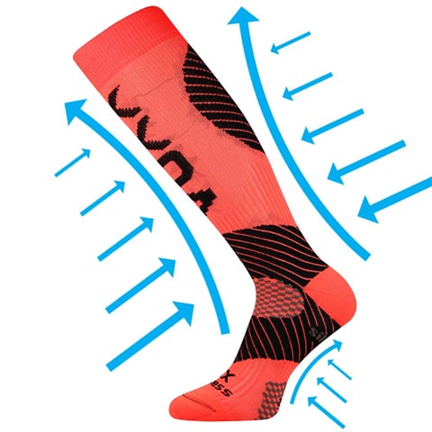 Kompresivní podkolenky VoXX PROTECT neon oranžová