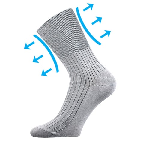 Zdravotní ponožky světle šedá 41-42 (27-28)