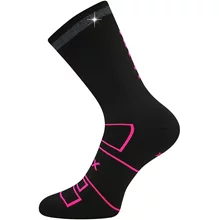 Sportovní ponožky VoXX REFLEXON černá-neon růžová
