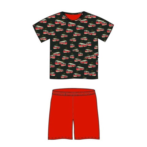 Pánské pyžamo KOFFING tramvaje