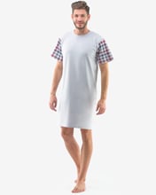 Pánská noční košile krátký rukáv GINO 79120P