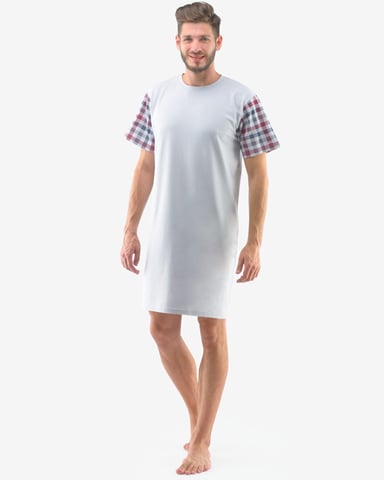 Pánská noční košile krátký rukáv GINO 79120P