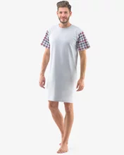 Pánská noční košile krátký rukáv GINO 79120P