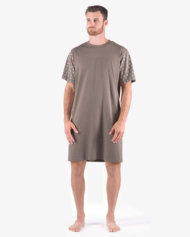 Pánská noční košile krátký rukáv GINO 79176P