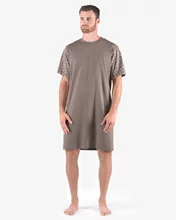 Pánská noční košile krátký rukáv GINO 79176P