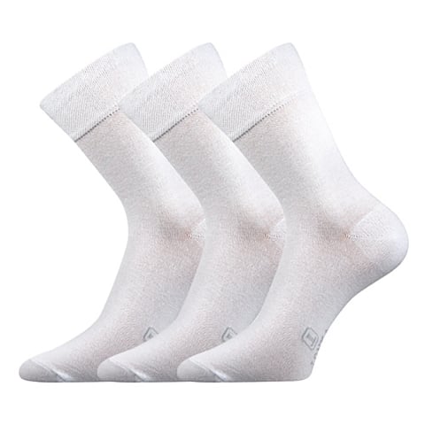Ponožky společenské Lonka DASILVER bílá 43-46 (29-31)