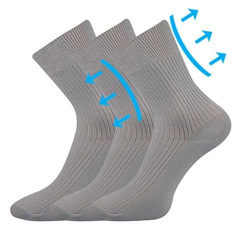 Ponožky VIKTORKA světle šedá 35-37 (23-24)