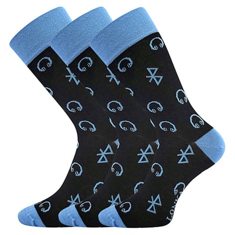 Ponožky LONKA WOODOO sólo vzor 17 / bluetooth 43-46 (29-31)