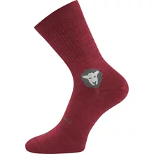 Ponožky VoXX BAREFOOTAN MERINO vínová