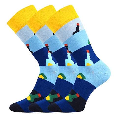 Společenské ponožky Lonka TWIDOR lahve 39-42 (26-28)