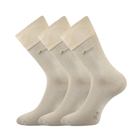 Společenské ponožky Lonka DESILVE béžová 43-46 (29-31)