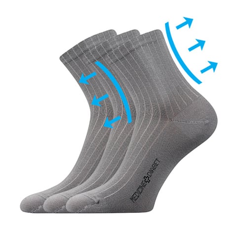 Zdravotní ponožky DEMEDIK světle šedá 35-38 (23-25)