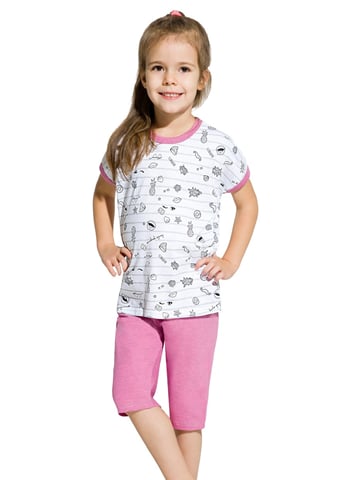 Dívčí pyžamo Amelia 2202/8 TARO růžová tmavá 140