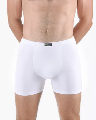 Pánské boxerky s delší nohavičkou GINO 74159P bílá L/XL