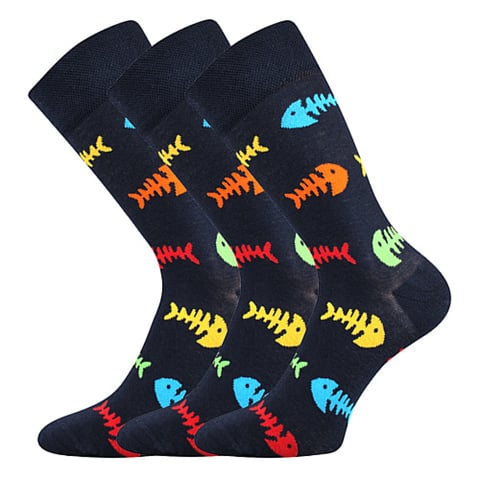 Společenské ponožky Lonka TWIDOR ryby 39-42 (26-28)