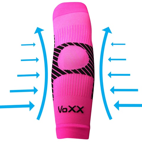 Kompresní návlek VOXX Protect loket neon růžová L-XL