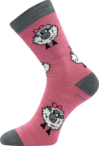 Dětské ponožky VoXX VLNĚNKA DĚTSKÁ růžová 35-38 (23-25)