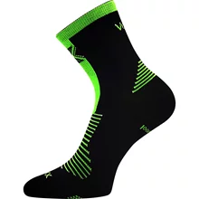 Merino ponožky VoXX WORALF černá-neon zelená