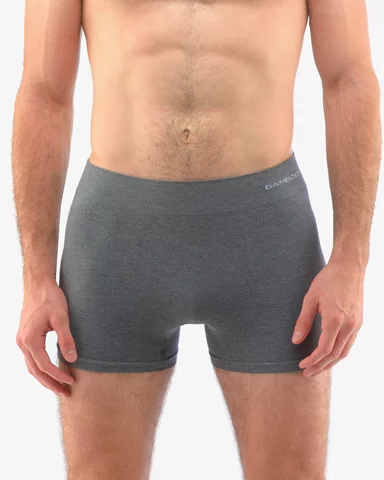 Pánské boxerky s delší nohavičkou GINO 54005P šedá bílá S/M
