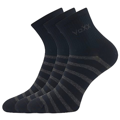 Dámské ponožky VoXX BOXANA pruhy černá 39-42 (26-28)