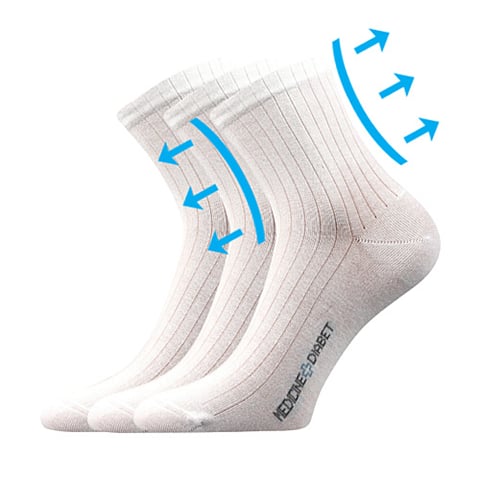 Zdravotní ponožky DEMEDIK bílá 43-46 (29-31)