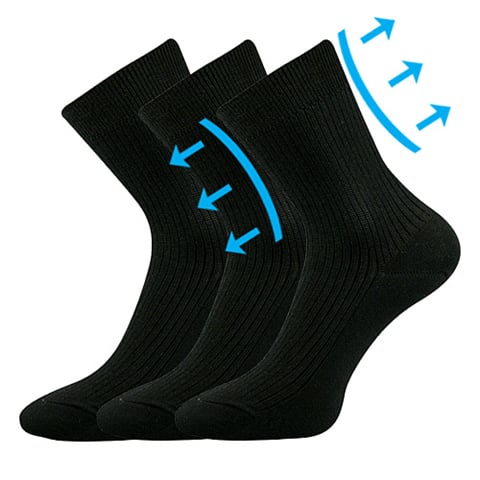 Ponožky VIKTOR černá 43-45 (29-30)