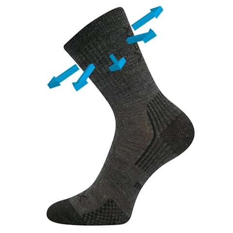 Dětské ponožky VoXX OPTIMALIK tmavě šedá 35-38 (23-25)