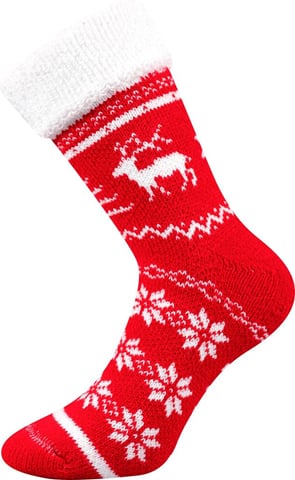 Ponožky Boma Norway červená 43-46 (29-31)