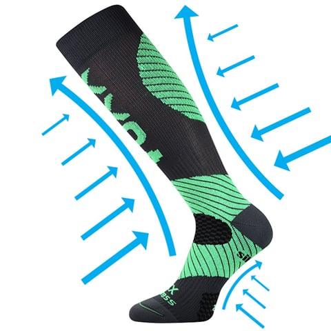 Kompresivní podkolenky VoXX PROTECT tmavě šedá