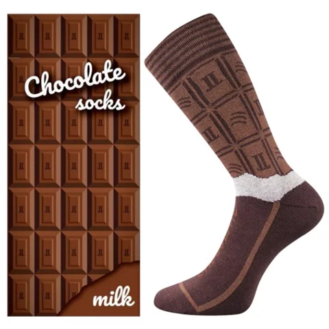 Dárková krabička ponožek Lonka CHOCOLATE milk pánské