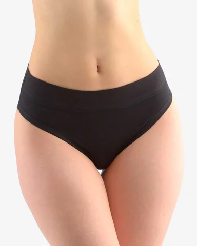 Dámské kalhotky klasické s úzkým bokem GINA 10252P černá XL/XXL