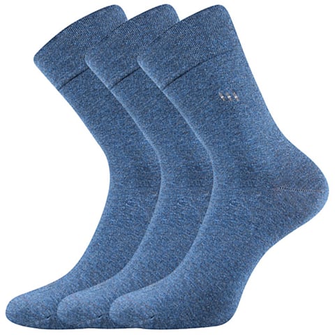 Společenské ponožky DIPOOL jeans melé 43-46 (29-31)