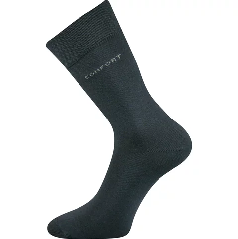 Bavlněné ponožky COMFORT tmavě šedá