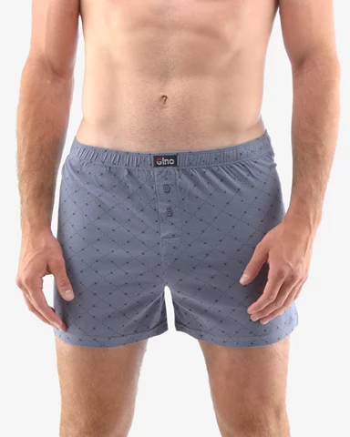Pánské volné trenky GINO 75183P šedá tm. šedá S/M