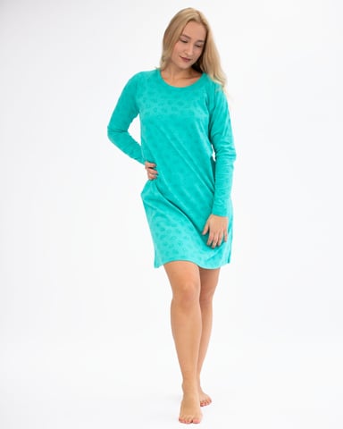 Dámská noční košilka dlouhý rukáv GINA 19133P