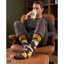 Ponožky Lonka COFFE socks vzor 4