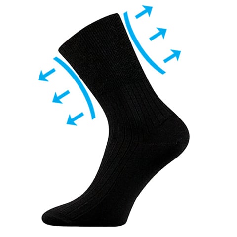 Zdravotní ponožky černá 43-45 (29-30)