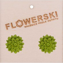 Náušnice - FLOWERSKI GREEN APPLE