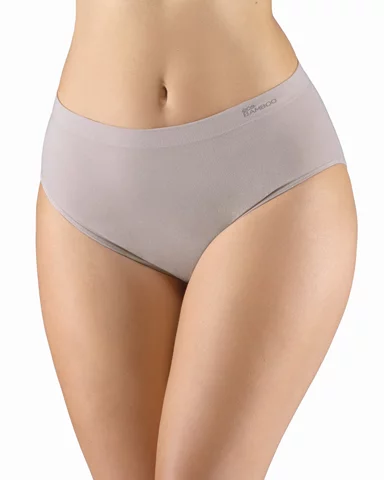 Dámské kalhotky klasické GINA Bamboo 01002P šedohnědá XL/XXL